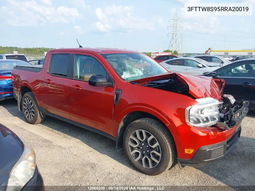 2024 Ford Maverick Lariat VIN: 3FTTW8S95RRA20019 Lot: 12068209