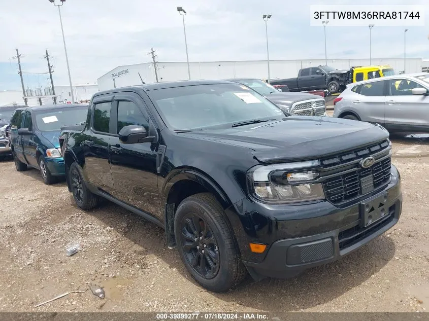 2024 Ford Maverick Lariat VIN: 3FTTW8M36RRA81744 Lot: 39899277