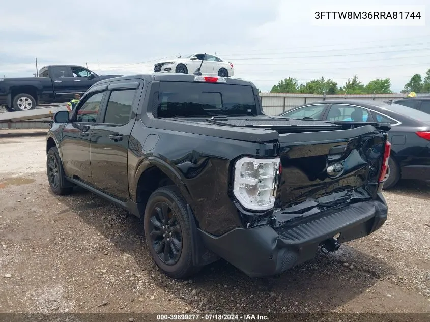 2024 Ford Maverick Lariat VIN: 3FTTW8M36RRA81744 Lot: 39899277