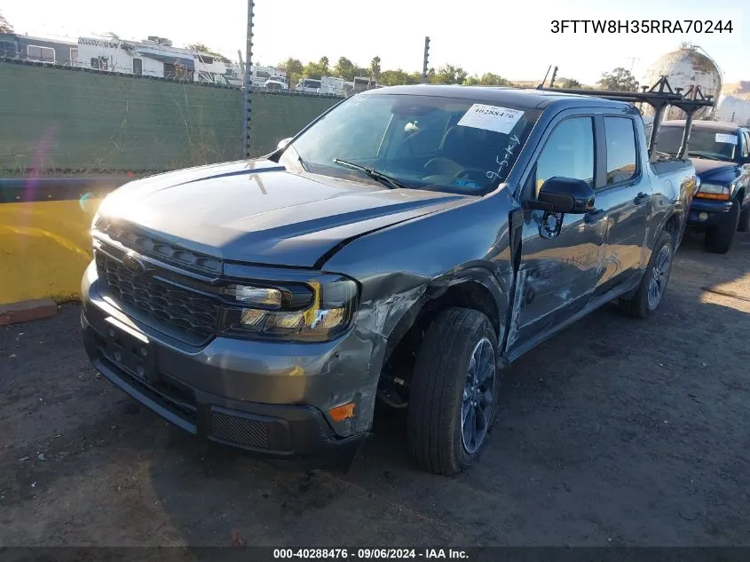 2024 Ford Maverick Xlt VIN: 3FTTW8H35RRA70244 Lot: 40288476