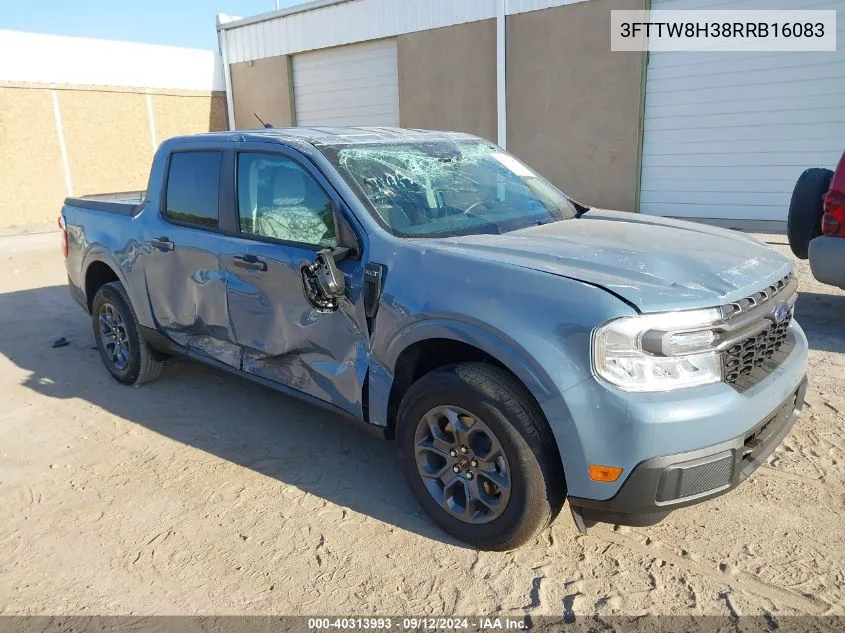 2024 Ford Maverick Xlt VIN: 3FTTW8H38RRB16083 Lot: 40313993