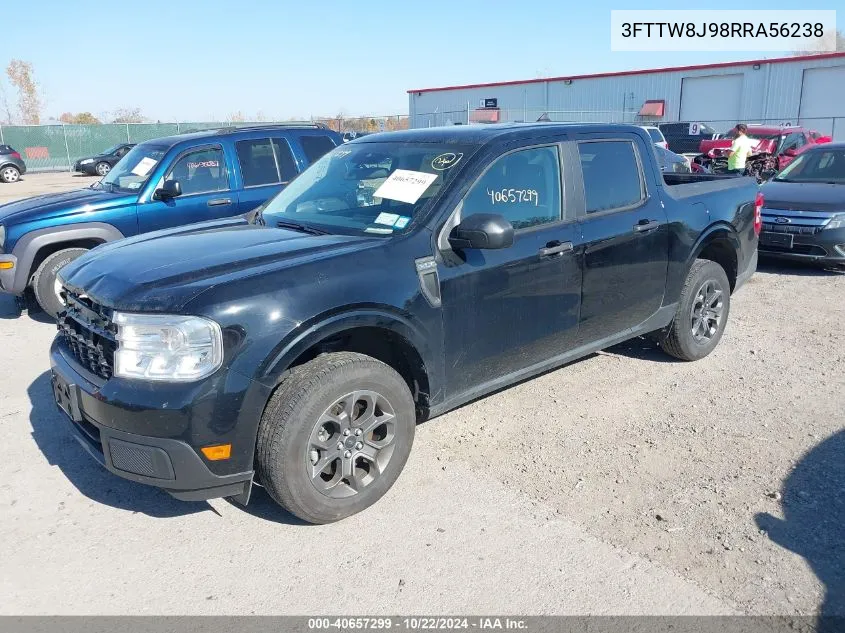 2024 Ford Maverick Xlt VIN: 3FTTW8J98RRA56238 Lot: 40657299