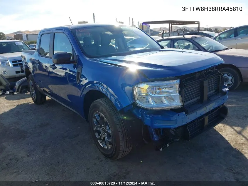 2024 Ford Maverick Xlt VIN: 3FTTW8H38RRA45810 Lot: 40813729