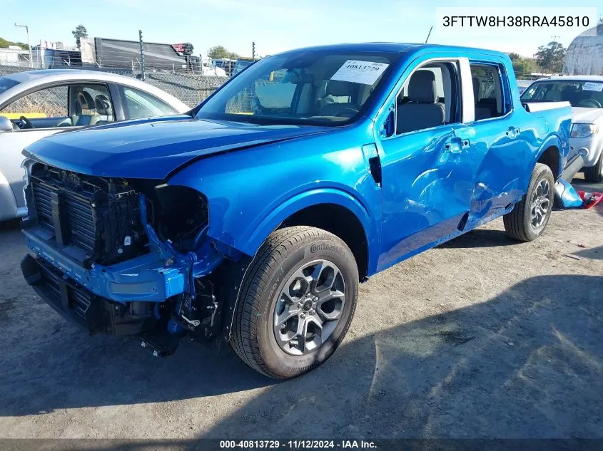 2024 Ford Maverick Xlt VIN: 3FTTW8H38RRA45810 Lot: 40813729