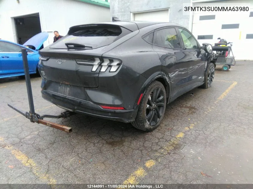 2021 Ford Mustang Mach-E Premium VIN: 3FMTK3SU0MMA63980 Lot: 12144991