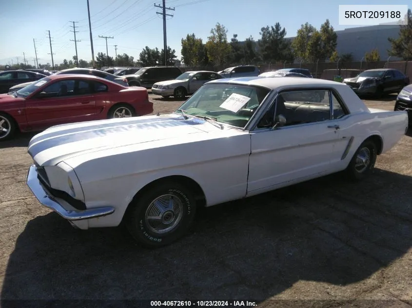 1965 Ford Mustang VIN: 5ROT209188 Lot: 40672610