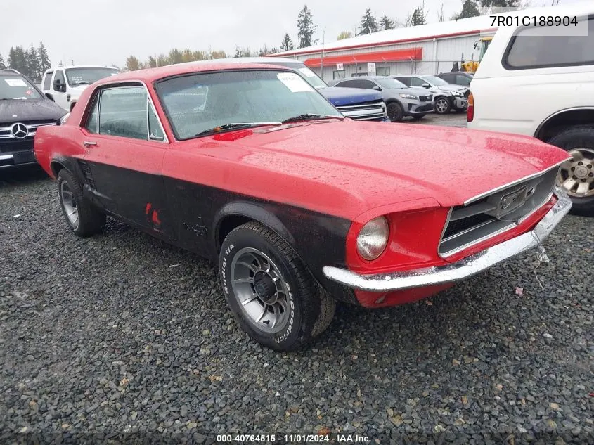 7R01C188904 1967 Ford Mustang