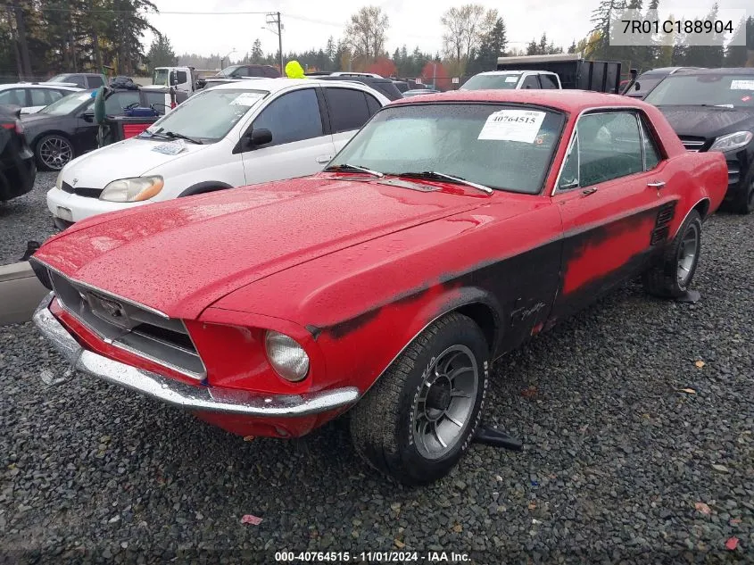 7R01C188904 1967 Ford Mustang