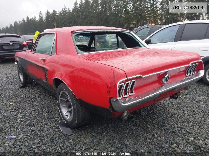 7R01C188904 1967 Ford Mustang