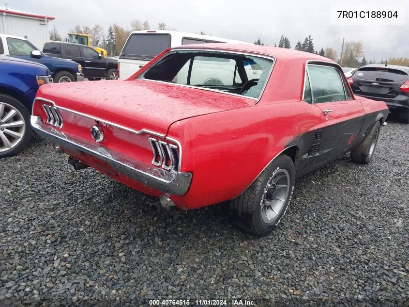 7R01C188904 1967 Ford Mustang