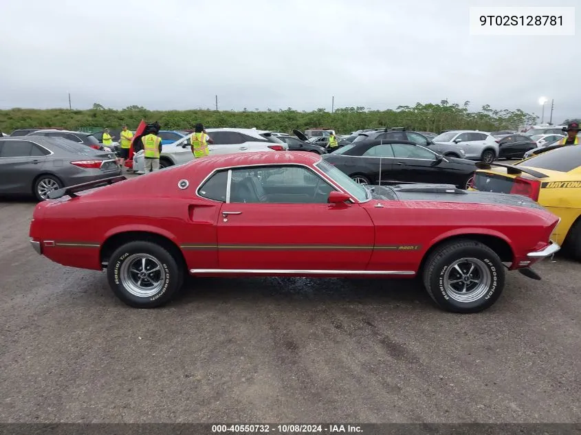 1969 Ford Mustang VIN: 9T02S128781 Lot: 40550732