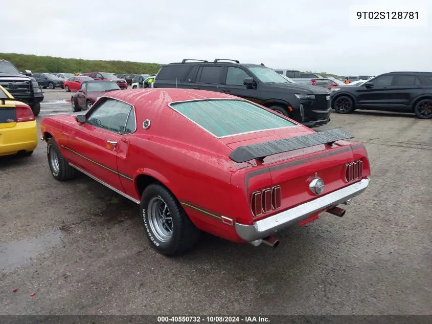 1969 Ford Mustang VIN: 9T02S128781 Lot: 40550732