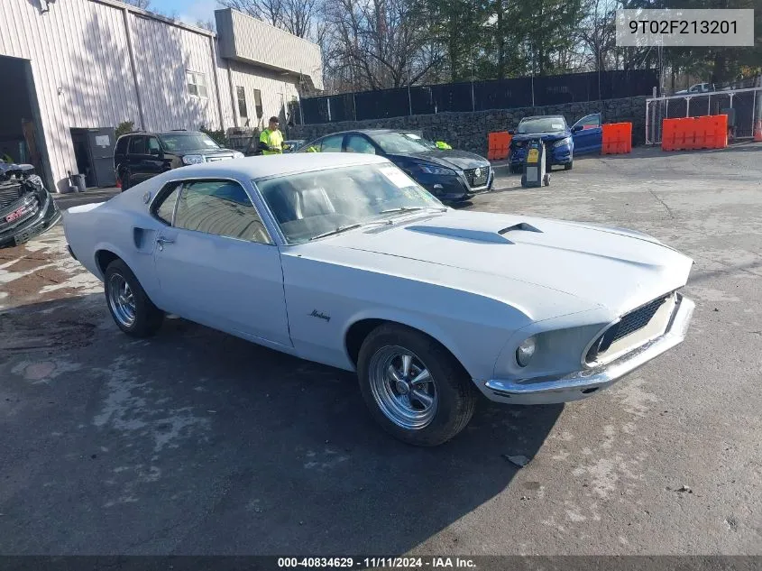 1969 Ford Mustang VIN: 9T02F213201 Lot: 40834629