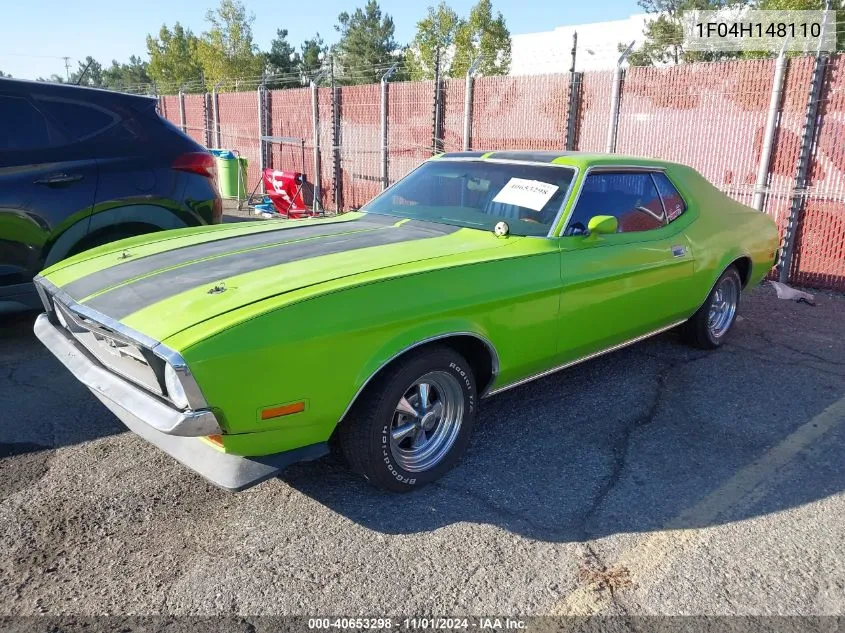 1971 Ford Mustang VIN: 1F04H148110 Lot: 40653298