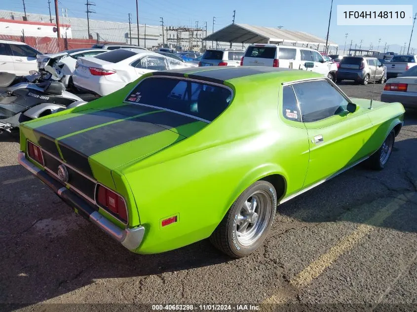 1971 Ford Mustang VIN: 1F04H148110 Lot: 40653298