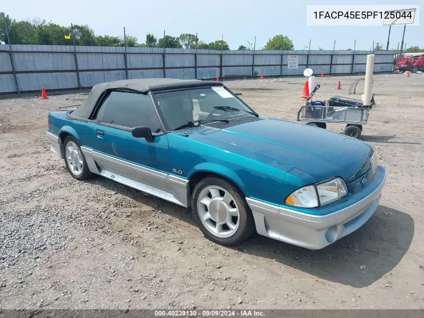 1993 Ford Mustang Gt/Cobra Gt VIN: 1FACP45E5PF125044 Lot: 40239130