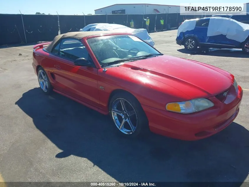 1994 Ford Mustang Gt VIN: 1FALP45T9RF178590 Lot: 40515260