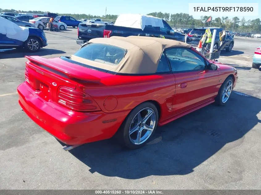 1994 Ford Mustang Gt VIN: 1FALP45T9RF178590 Lot: 40515260