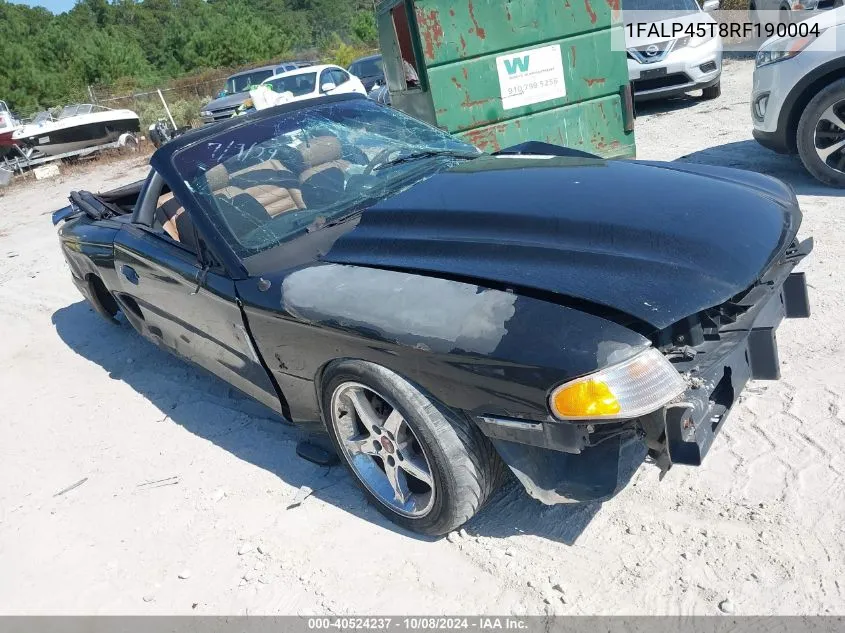 1994 Ford Mustang Gt VIN: 1FALP45T8RF190004 Lot: 40524237