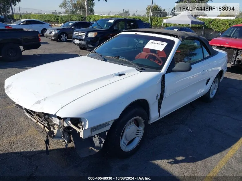 1994 Ford Mustang VIN: 1FALP4448RF183094 Lot: 40548930