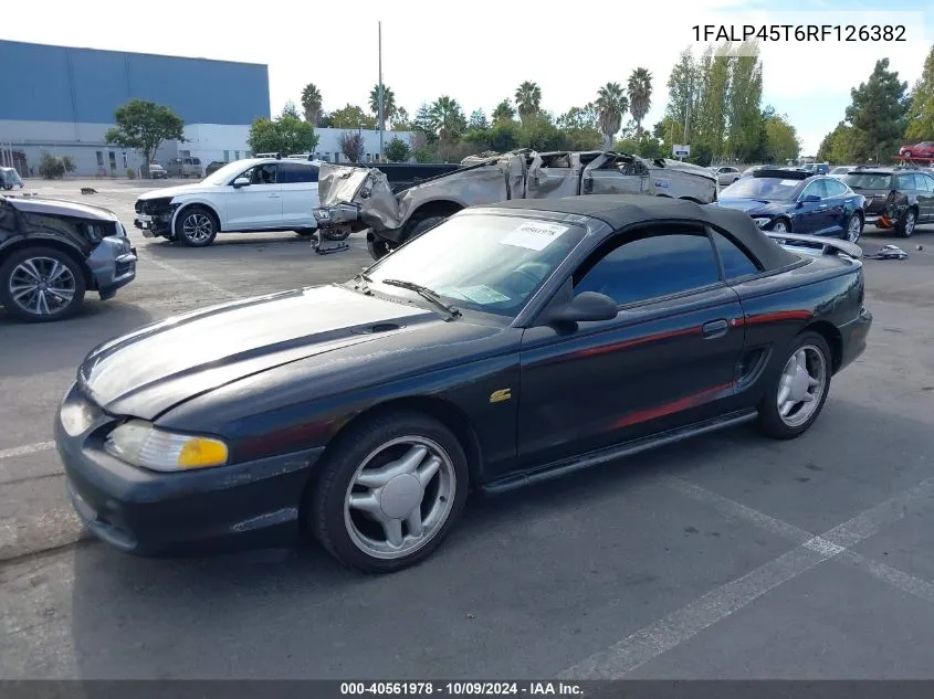 1994 Ford Mustang Gt VIN: 1FALP45T6RF126382 Lot: 40561978