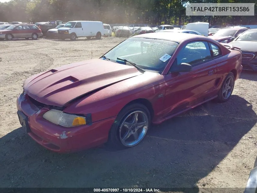 1994 Ford Mustang Gt VIN: 1FALP42T8RF153586 Lot: 40570997