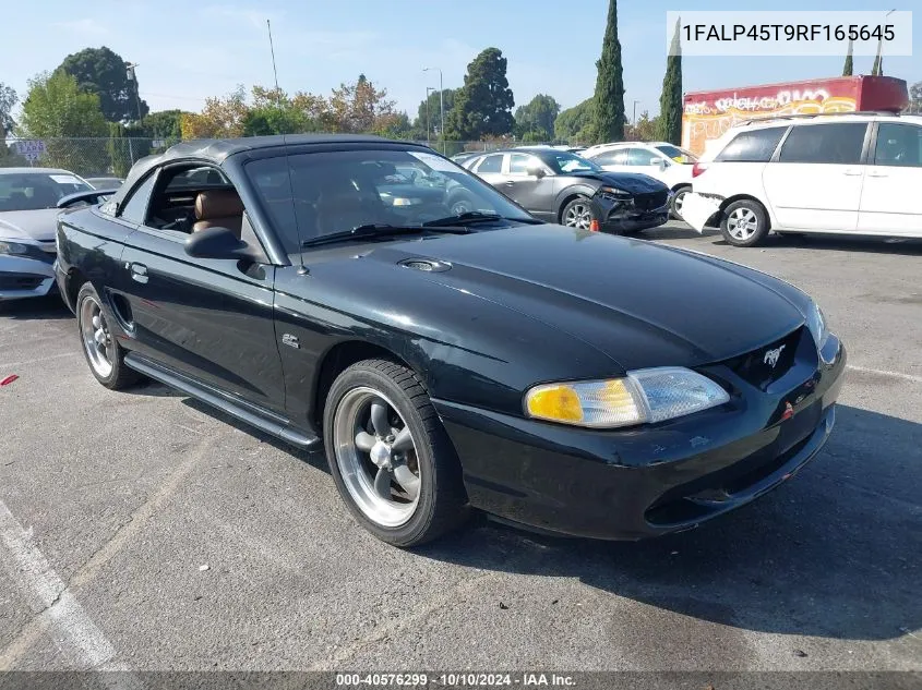 1994 Ford Mustang Gt VIN: 1FALP45T9RF165645 Lot: 40576299