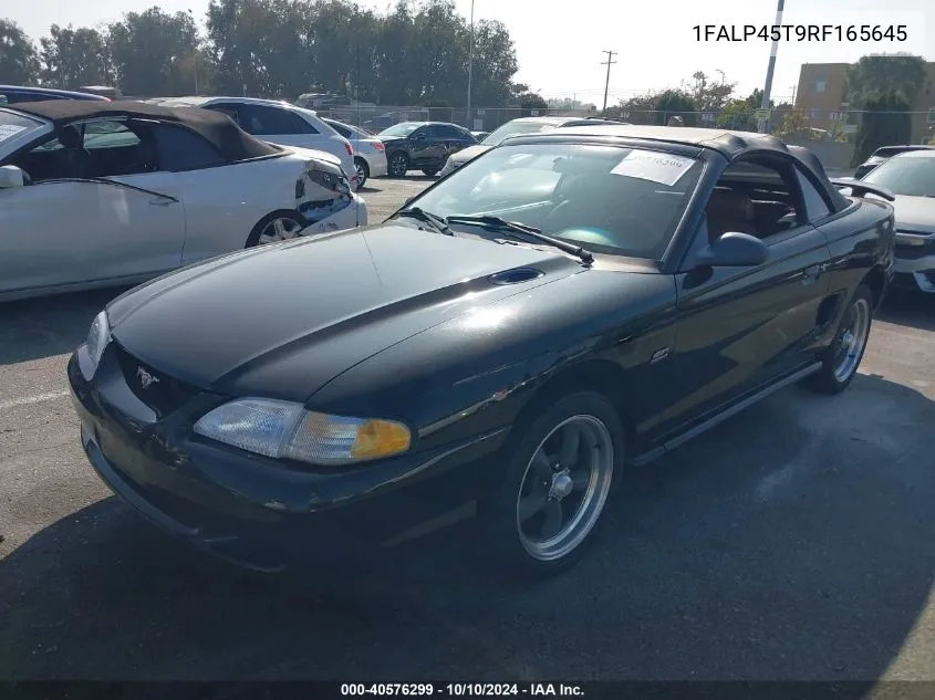 1994 Ford Mustang Gt VIN: 1FALP45T9RF165645 Lot: 40576299