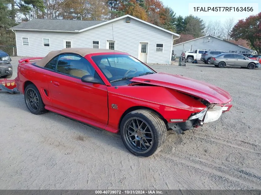 1994 Ford Mustang Gt VIN: 1FALP45T7RF163456 Lot: 40739072