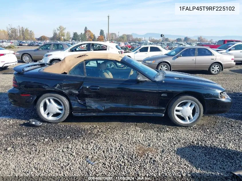 1994 Ford Mustang Gt VIN: 1FALP45T9RF225102 Lot: 40813098