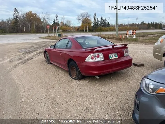 1995 Ford Mustang VIN: 1FALP4048SF252541 Lot: 20177455