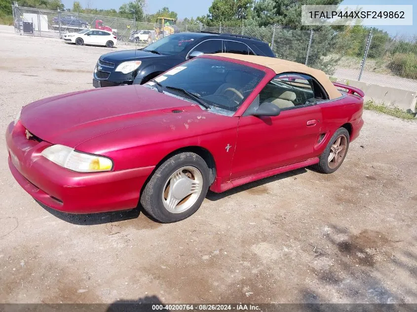 1995 Ford Mustang VIN: 1FALP444XSF249862 Lot: 40200764