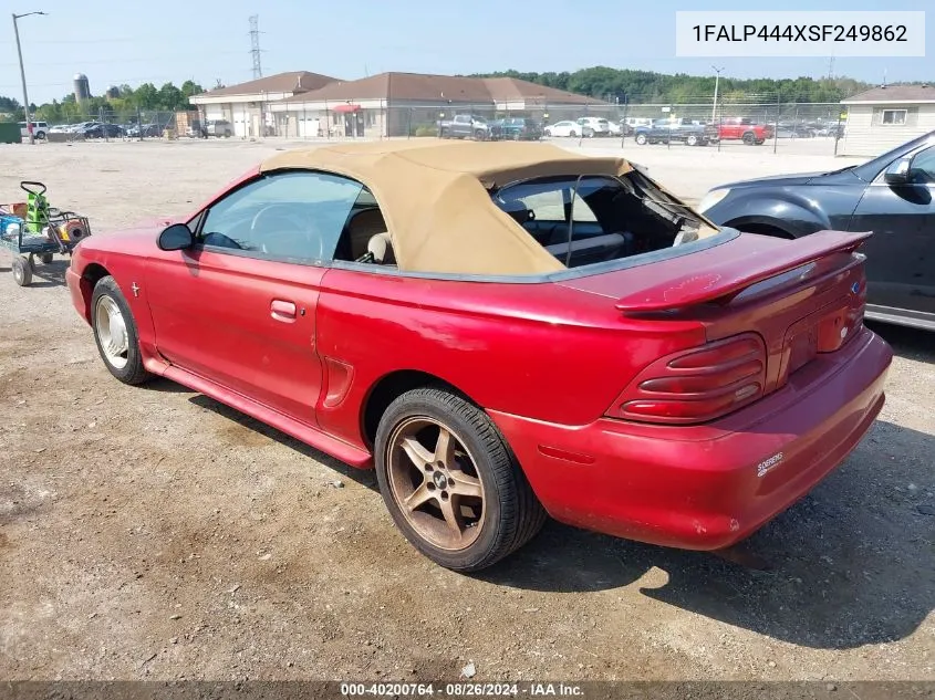 1995 Ford Mustang VIN: 1FALP444XSF249862 Lot: 40200764