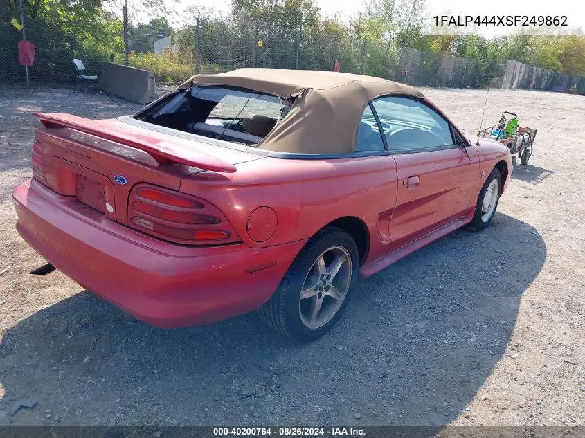 1995 Ford Mustang VIN: 1FALP444XSF249862 Lot: 40200764