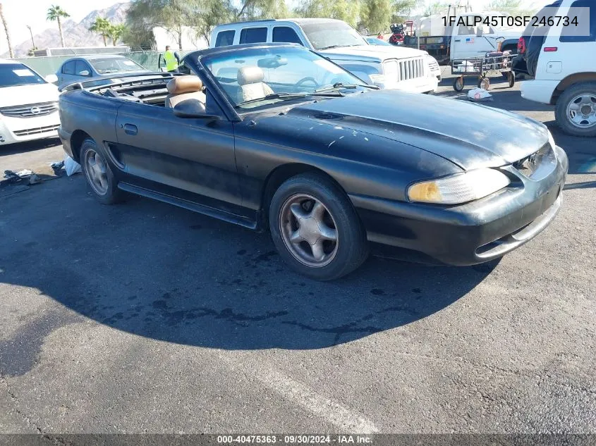 1995 Ford Mustang Gt/Gts VIN: 1FALP45T0SF246734 Lot: 40475363