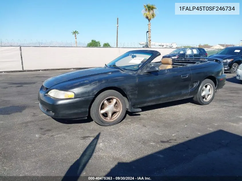 1995 Ford Mustang Gt/Gts VIN: 1FALP45T0SF246734 Lot: 40475363