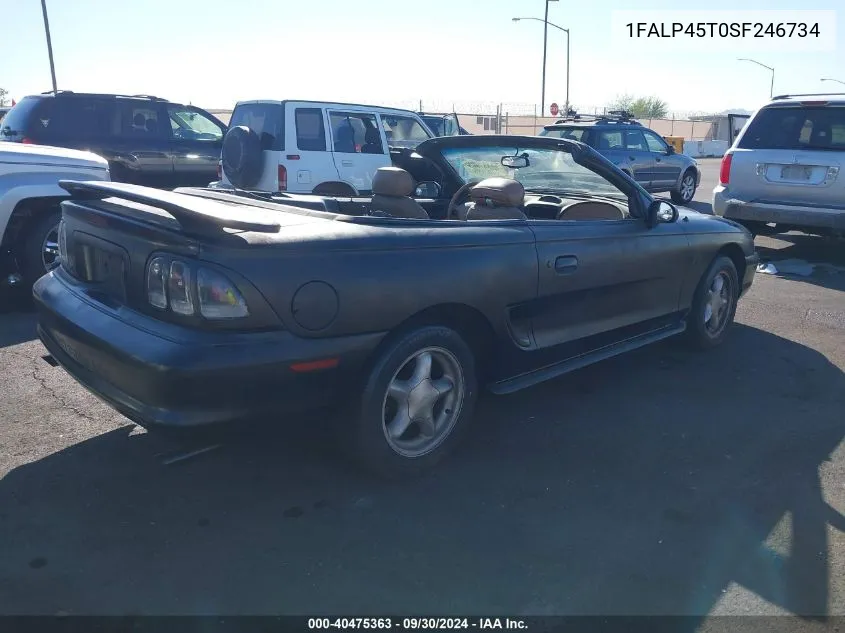 1995 Ford Mustang Gt/Gts VIN: 1FALP45T0SF246734 Lot: 40475363