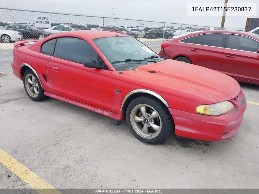 1995 Ford Mustang Gt/Gts VIN: 1FALP42T1SF230837 Lot: 40732263