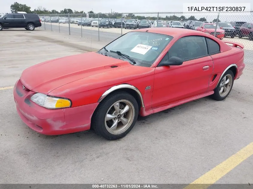 1995 Ford Mustang Gt/Gts VIN: 1FALP42T1SF230837 Lot: 40732263