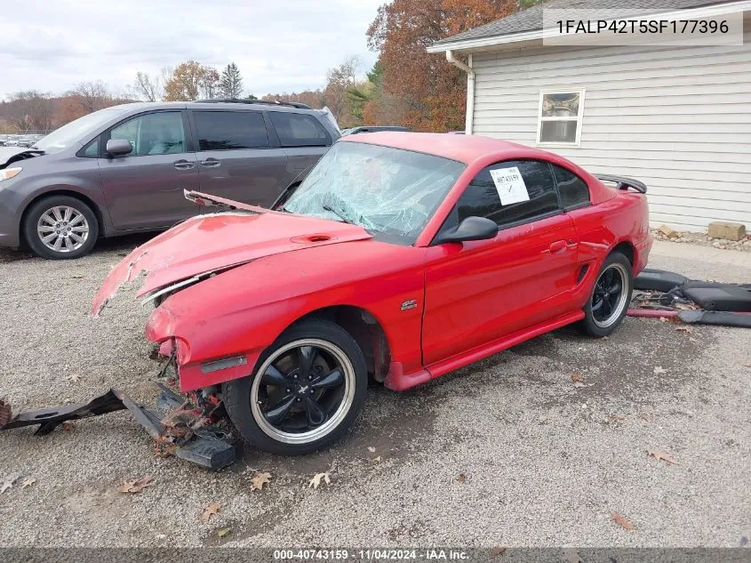 1995 Ford Mustang Gt/Gts VIN: 1FALP42T5SF177396 Lot: 40743159