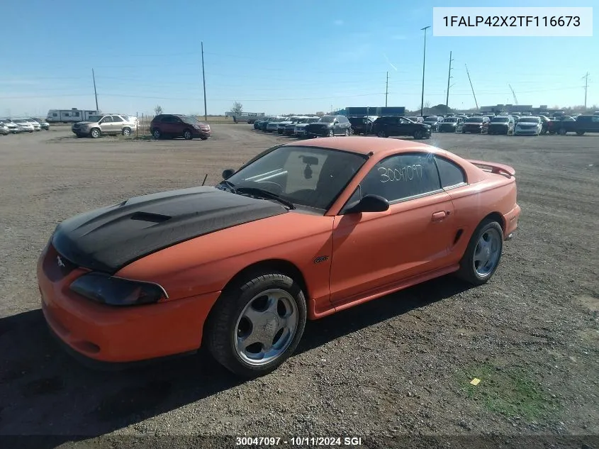 1996 Ford Mustang Gt VIN: 1FALP42X2TF116673 Lot: 30047097