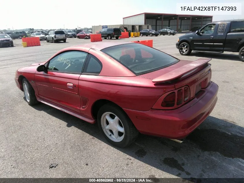 1996 Ford Mustang Gt VIN: 1FALP42X8TF147393 Lot: 40502962