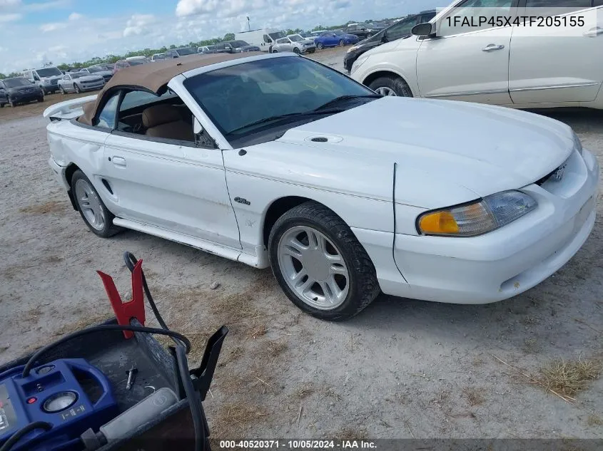 1996 Ford Mustang Gt VIN: 1FALP45X4TF205155 Lot: 40520371