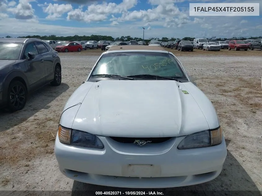 1996 Ford Mustang Gt VIN: 1FALP45X4TF205155 Lot: 40520371