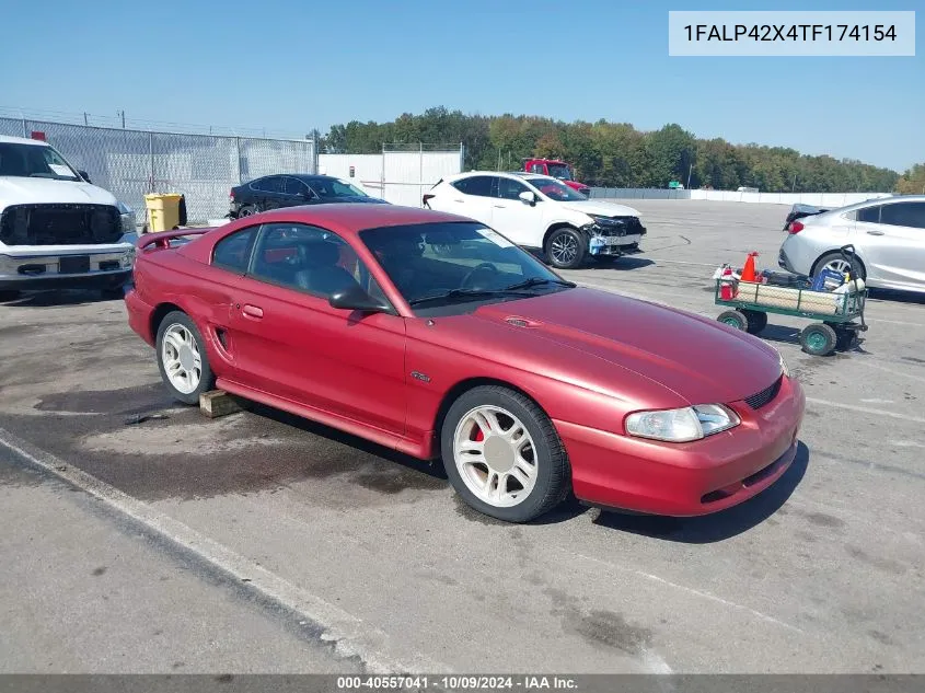 1996 Ford Mustang Gt VIN: 1FALP42X4TF174154 Lot: 40557041