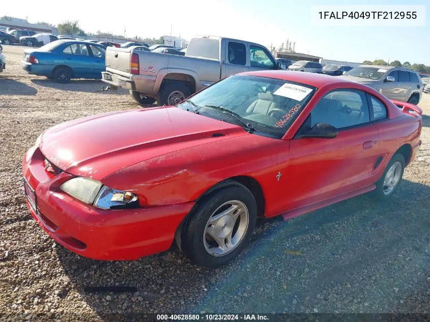 1996 Ford Mustang VIN: 1FALP4049TF212955 Lot: 40628580