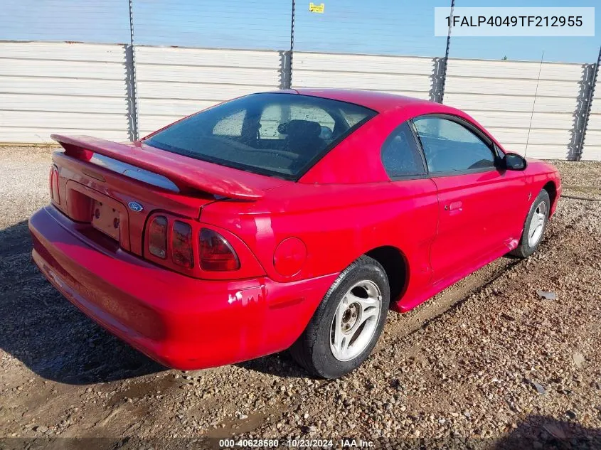 1996 Ford Mustang VIN: 1FALP4049TF212955 Lot: 40628580