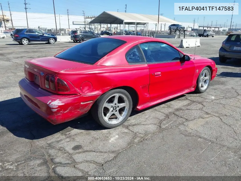 1996 Ford Mustang VIN: 1FALP4041TF147583 Lot: 40653653