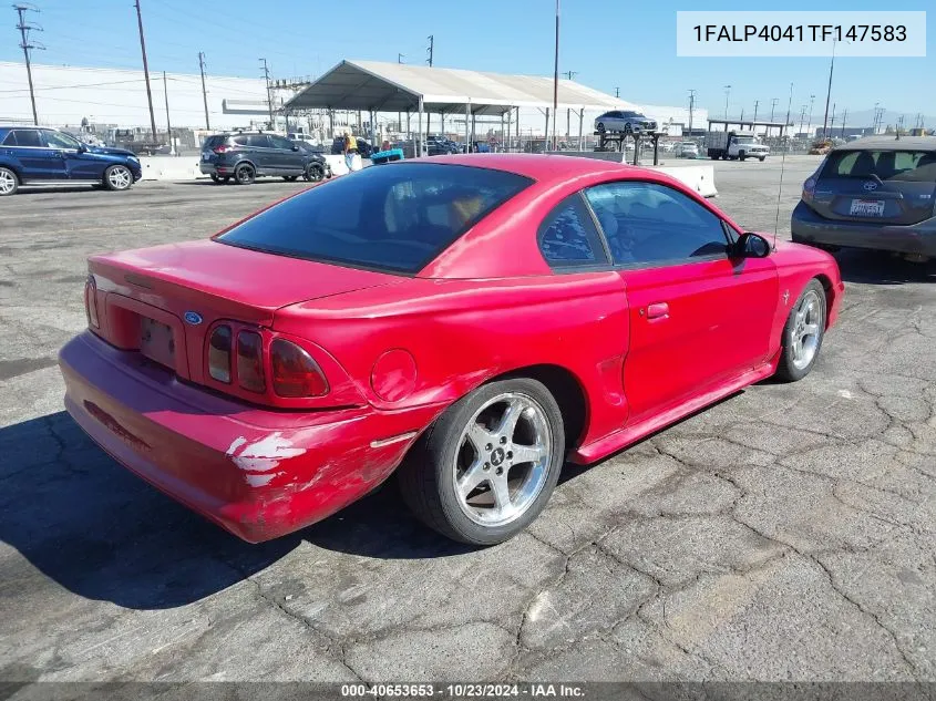 1996 Ford Mustang VIN: 1FALP4041TF147583 Lot: 40653653