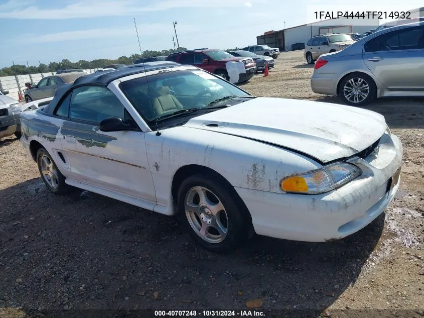 1996 Ford Mustang VIN: 1FALP4444TF214932 Lot: 40707248